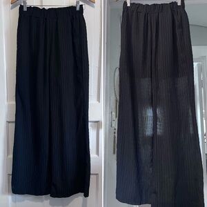 Elastic waist sheer beach pants